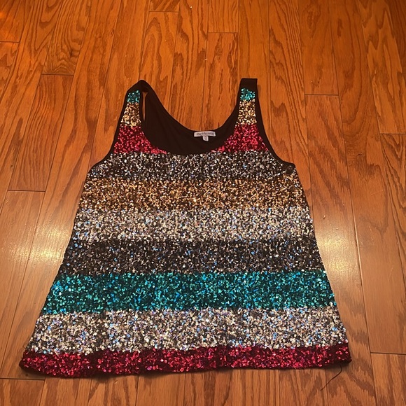 Charlotte Russe Sequin Stripes Tank - Picture 4 of 10